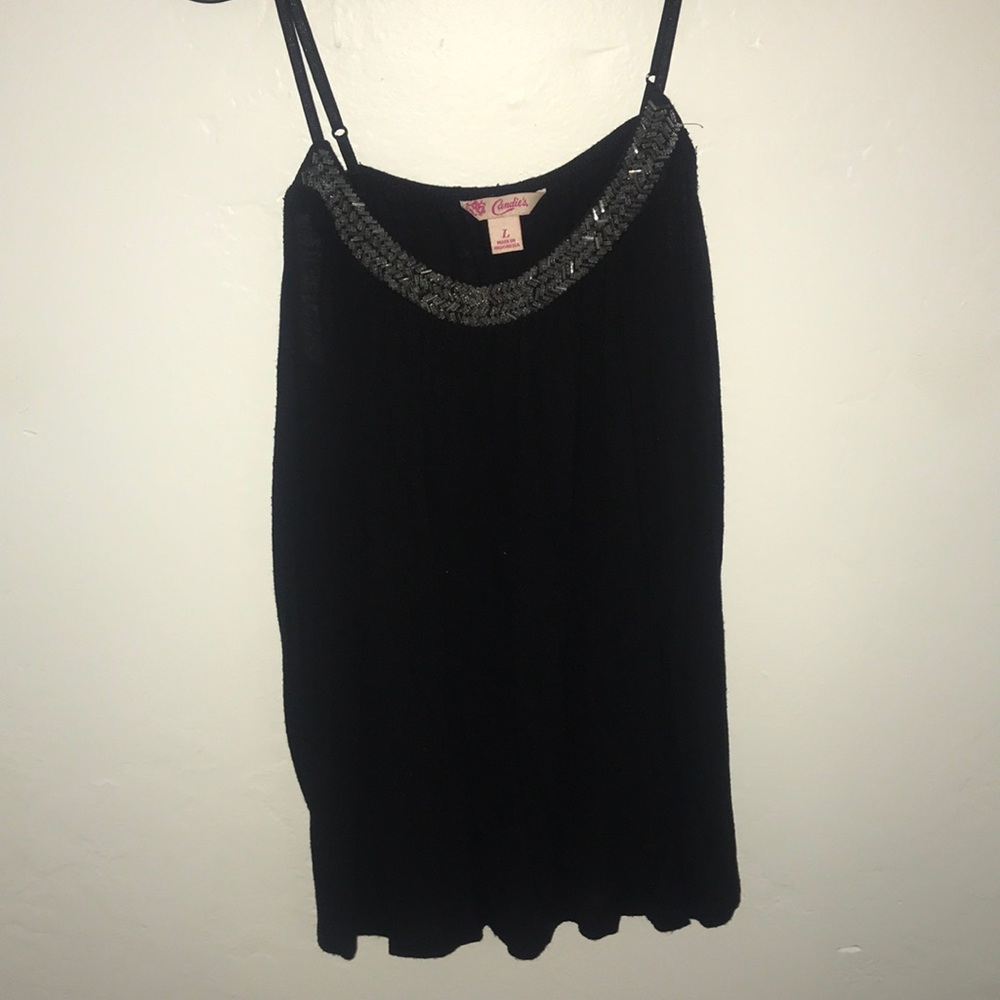 Candie’s Black sparkly tank